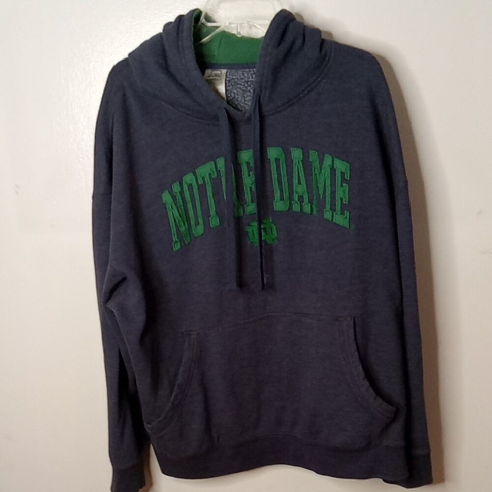 Notre Dame Mens Size 2X Navy Pullover Hoodie. Atleisure,Comfortable,Casual.